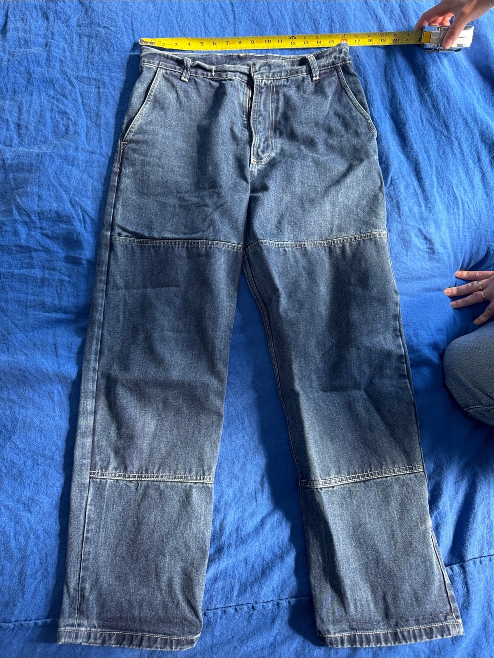 Arpenteur 4 Pocket Trousers Washed Indigo Denim Jean